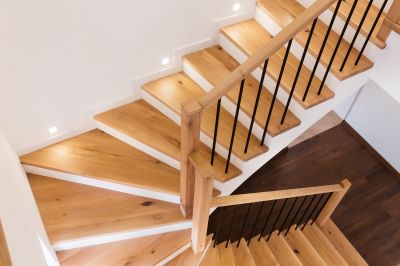 Curved Staircase Installation in Kansas City, KS