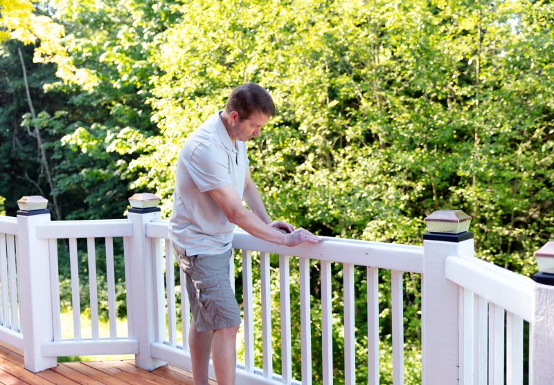 Wood Stair Railing Repair in Wilmington, NC